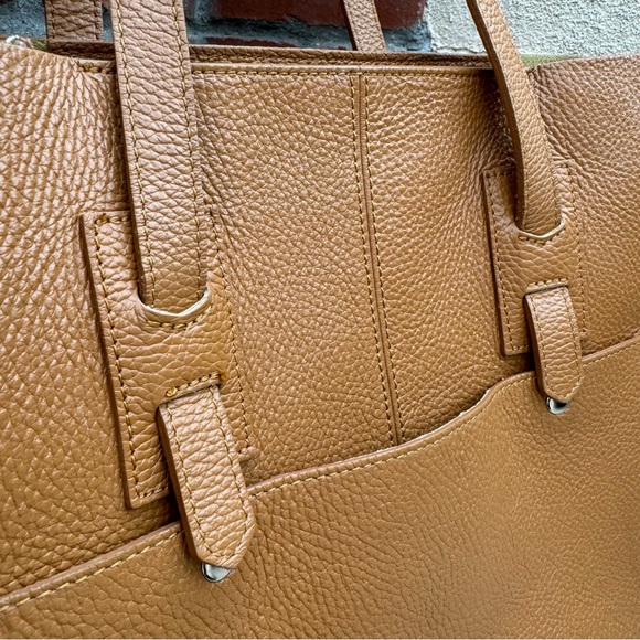 LE BORSE DI GIULIA 🇮🇹 Genuine Leather Made in Italy Large Tote Bag in Camel - Picture 4 of 14